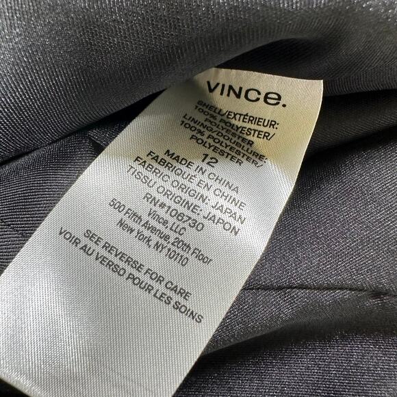 Vince Notched Collar Blazer Black Women's Size 12 New With Tags VR68691081 - Picture 6 of 9